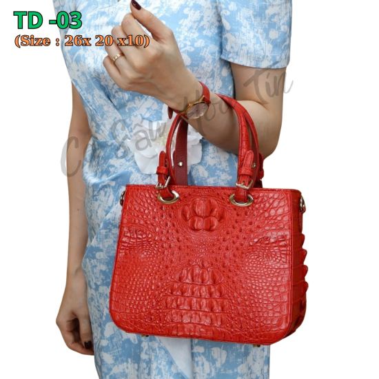 Túi 2 Quai - Da Gai Cá Sấu mã TD -03