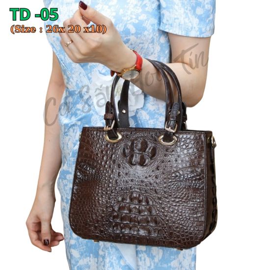 Túi 2 Quai - Da Gai Cá Sấu mã TD -05